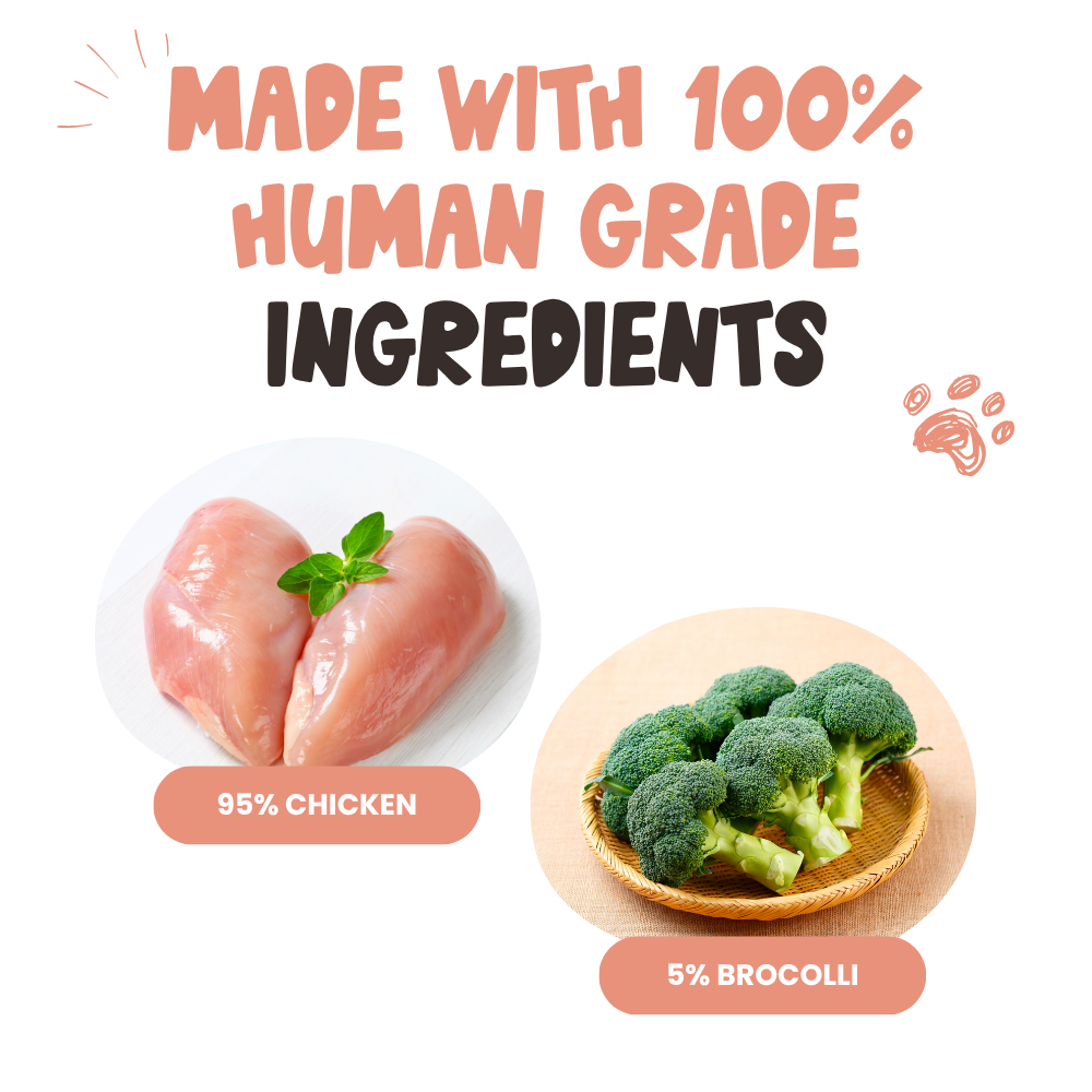 Chicken & Broccoli Bites Dog Treats