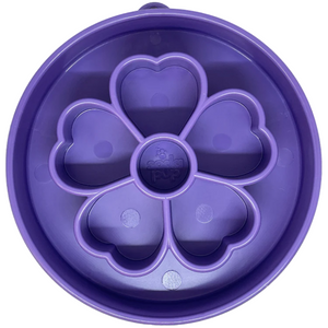 Dog Slow Feeder Bowl - Purple Flower