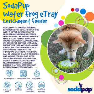 Dog Slow Feeder Tray - Water Frog