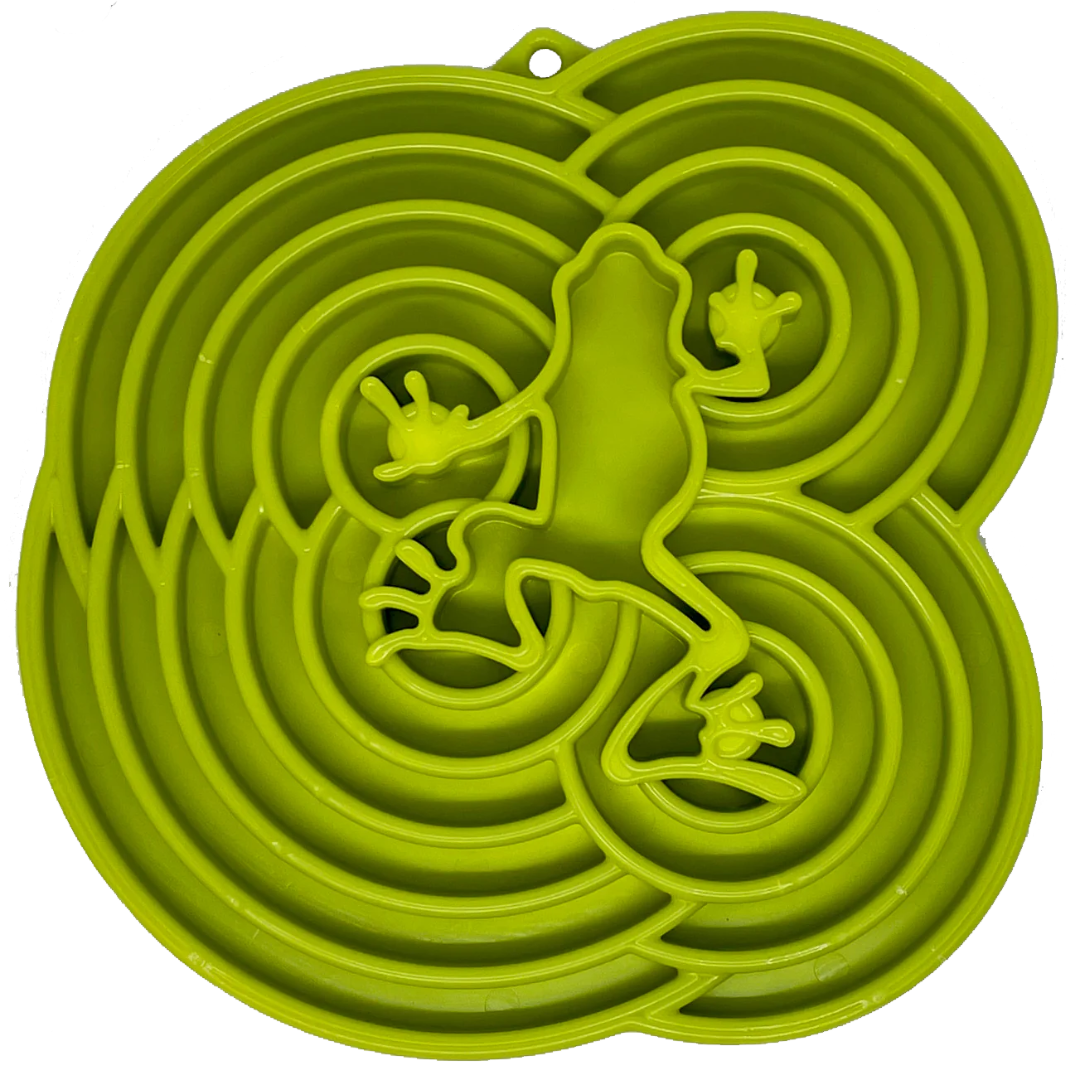 Dog Slow Feeder Tray - Water Frog