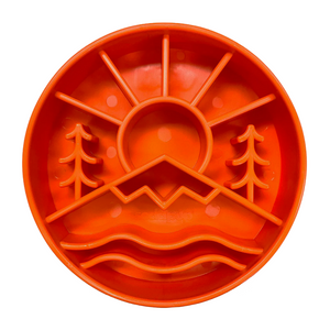 Dog Slow Feeder Bowl - Sunset