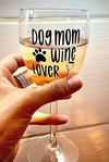 dog mom glass